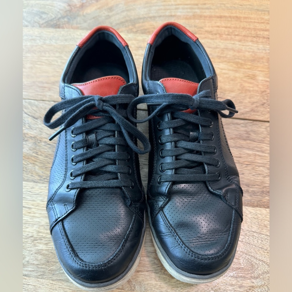 Cole Haan Men’s Fashion Sneaker Black Leather Size 8.5